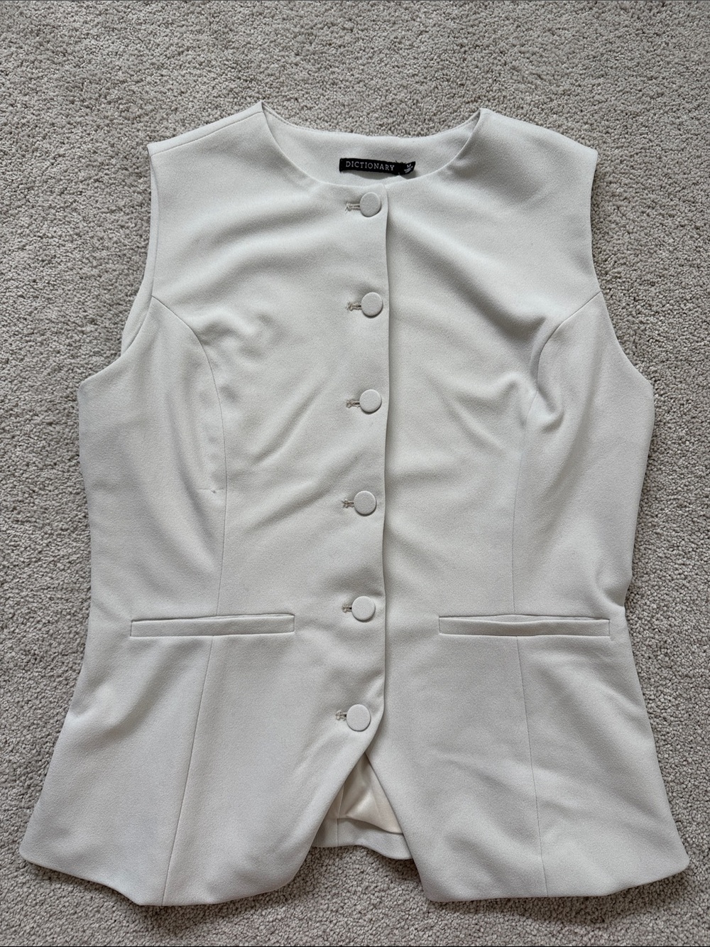 Dictionary Button-up Blouse Size Medium